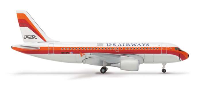 Daron Worldwide Trading HE515238 Herpa Usairways A319 1/500 Psa