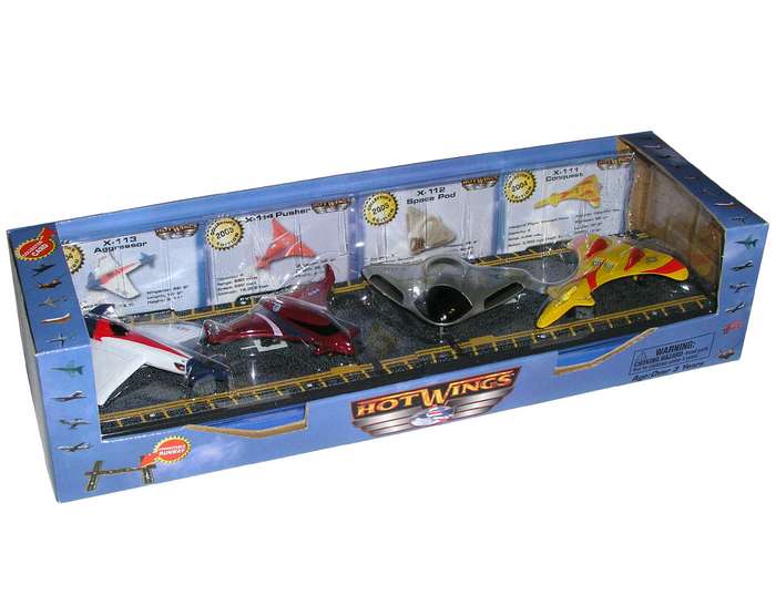 Hot Toys - Daron Worldwide Trading HW19203 Hot Wings Experimental 4 Plane Gift Set