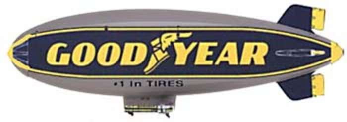 Daron Worldwide Trading MP5411 Model Power Goodyear Blimp 1/350