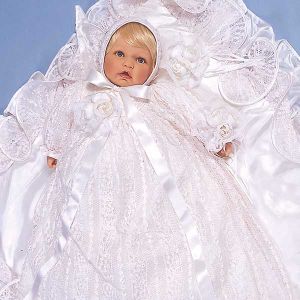 Dolls by Berenguer 100 La Baby Christening Outfit Blonde - 22 Inch