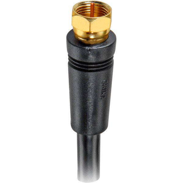 RCA VH606 RG6 Digital Coaxial Cable with GoldPlated F Connectors (Black)