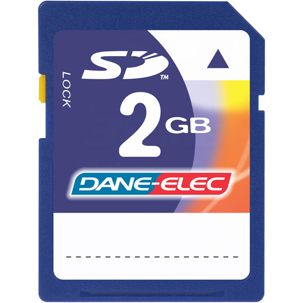 DANE-ELEC MEMORY DA-SD-2048-R 2GB SD Memory Card