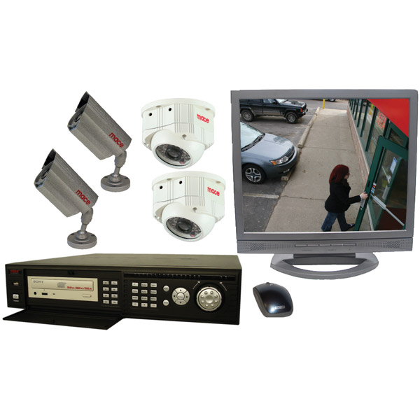 Mace MSP-D17400HP 17' ' Color LCD 4-Channel Observation System with 160GB HD DVR and 4 Cameras