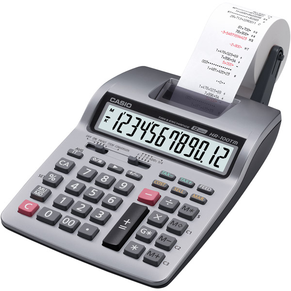 Hr-100tm Portable Printing Calculator