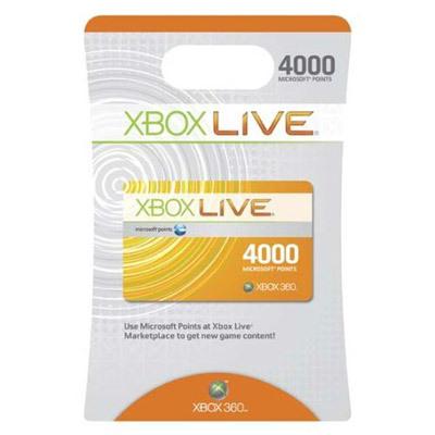 Microsoft (XBox) 56P00002 Xbox Live 4000 Points