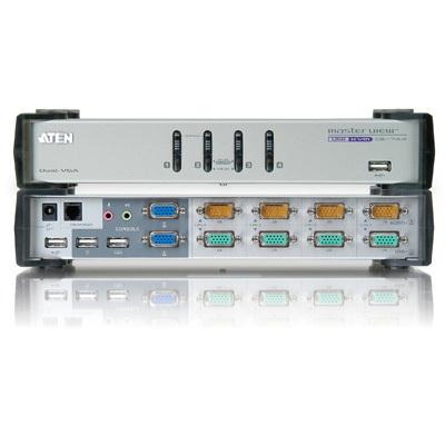 Aten Corp CS1744 4-Prt Dual-View KVMP Switch w/