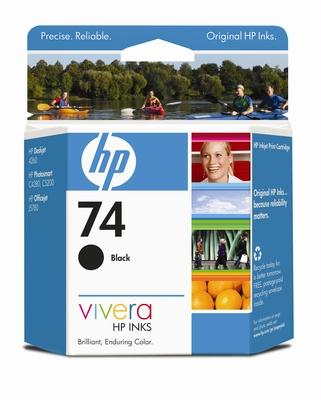 HP Consumables CB335WN#140 HP 74 Black Inkjet Print Cart