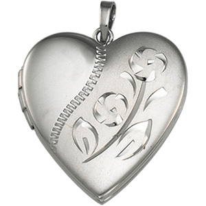 Sterling Silver Heart Shaped Locket
