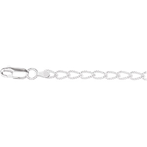 Sterling Silver Curb Anklet