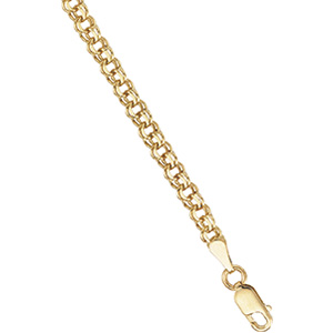 14K White Gold Charm Bracelet - 7 inches