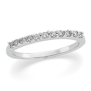 Platinum Diamond Band Ring Ring Size: 6