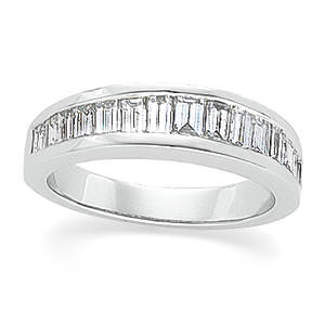 Platinum Diamond Band Ring Ring Size: 6