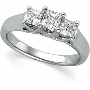 Platinum Diamond Bridal Anniversary Band Ring Ring Size: 6