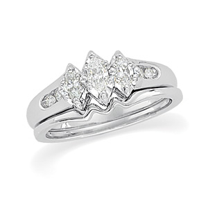 14K Yellow Gold Bridal Set Band Only Ring Size: 6