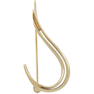 14K Yellow Gold Brooch