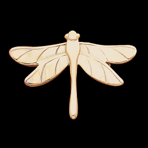 14K Yellow Gold The Dragonfly Brooch