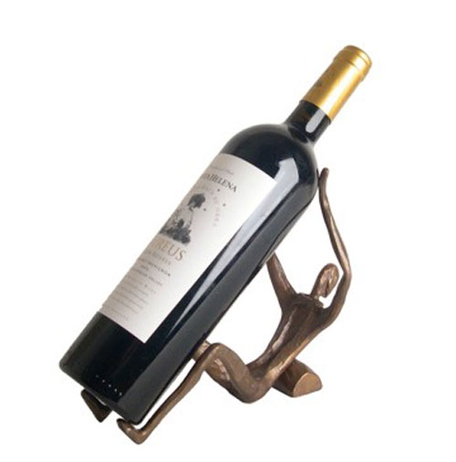 Danya B ZD3703 Man Laying Wine Holder L:8 Inch, H:7 Inch