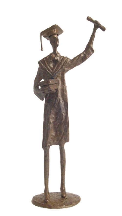 Danya B ZD4239 Graduate Bronze Figure 12-Inch