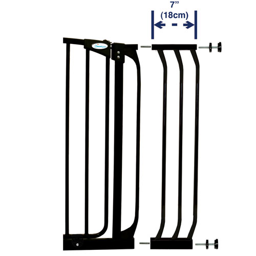 Dreambaby F171B 7 GATE EXTENSION - Black by Dreambaby