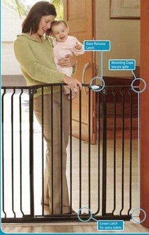 Dream Baby L792B Extra Tall Hallway Swing Closed... by DreamBaby