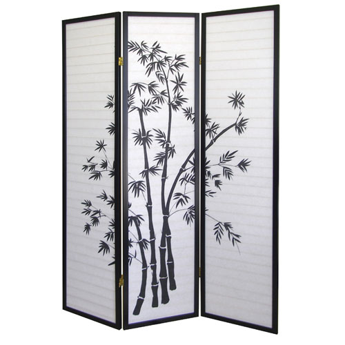 00r591 (18"w X 3 Panel) X 71"h Room Divider - Bamboo