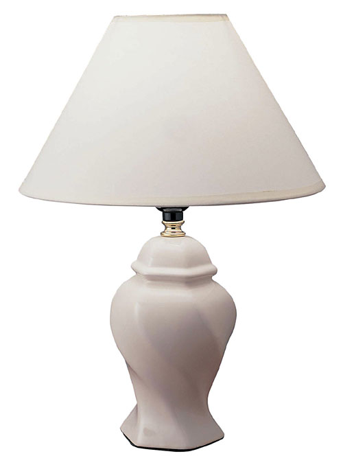00ore606iv Ceramic Table Lamp - Ivory