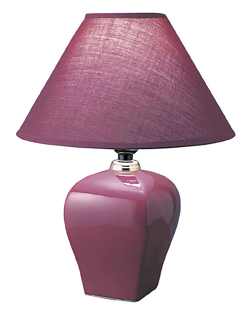 00ore608bg Ceramic Table Lamp - Burgundy