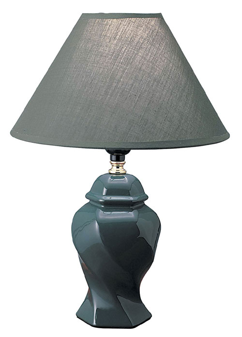 00ore606gn Ceramic Table Lamp - Green
