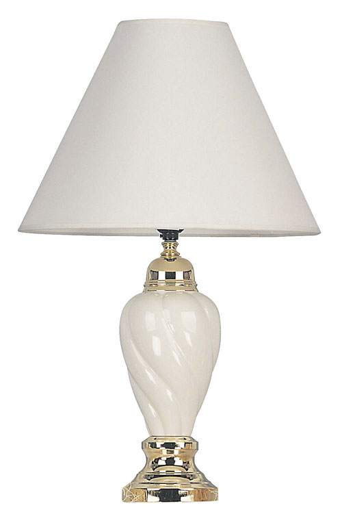 00ore6116iv Ceramic Table Lamp - Ivory