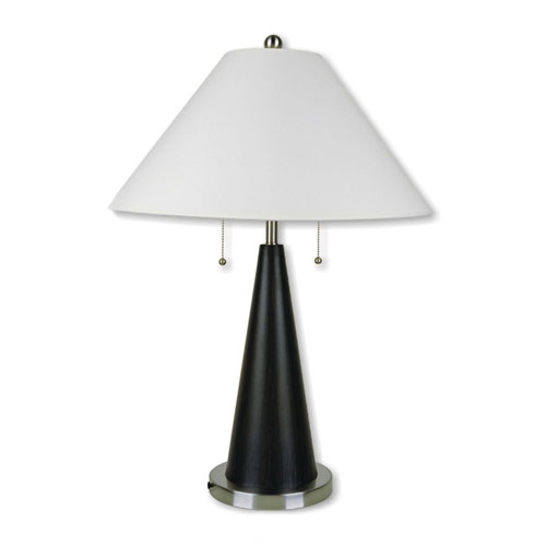 00ore6238 28 Inch Table Lamp - Black/silvertone