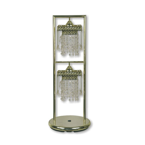 Brass Lamp - Dorel 00ORE713G Brass Crystal Pendant 2-Light Table Lamp