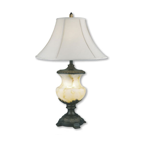 00ore8193 32 Inch Alabaster Table Lamp With Night Light