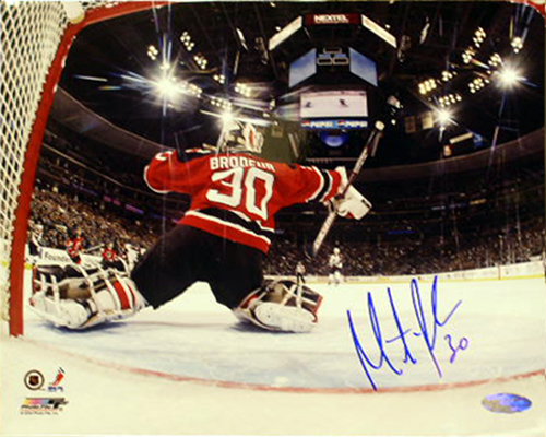 Sports Net - Steiner Sports BRODPHS008017 Martin Brodeur Hand Signed Devils Net Camera 8x10 Photo