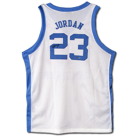 Upper Deck 21466 Michael Jordan Autographed University of North Carolina Home/White Jersey (UDA)