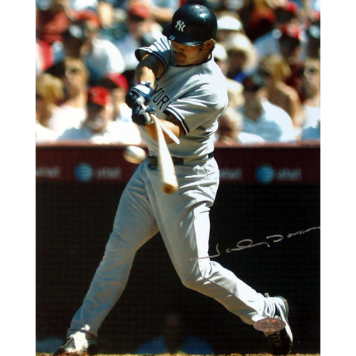 Angels Baseball - Steiner Sports DAMOPHS008025 Johnny Damon Autographed Swing Away Vs Angels 8x10 Photograph