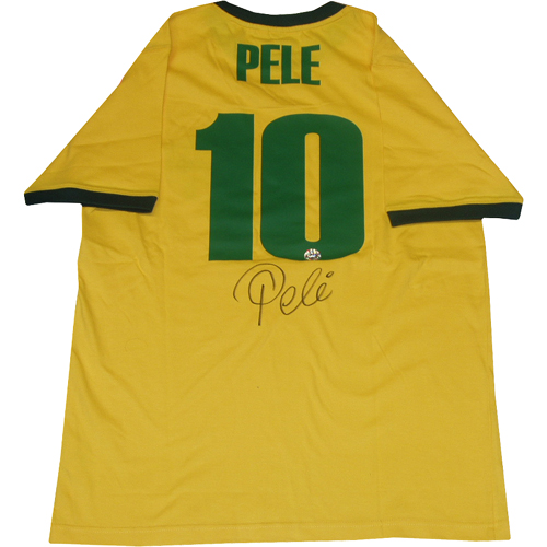 Brazil Soccer - Steiner Sports PELEJES000000 Pele Autographed Replica Brazil Jersey