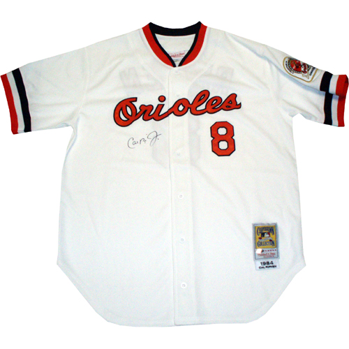 Baseball Jersey - Steiner Sports RIPKJES000016 Cal Ripken Jr 1984 Autographed On Front Orioles White Home Jersey