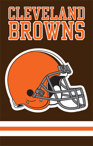 The Party Animal AFBR AFBR Browns 44x28 Applique Banner