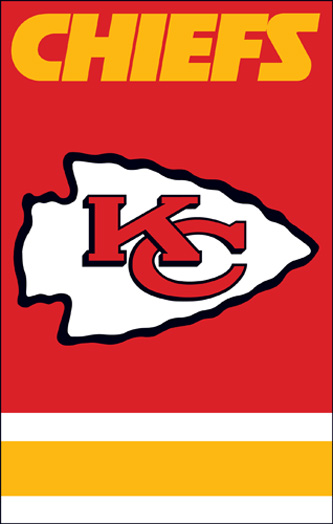 The Party Animal AFKC AFKC Chiefs 44x28 Applique Banner