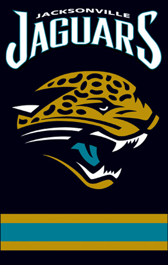 The Party Animal AFJJ AFJJ Jaguars 44x28 Applique Banner