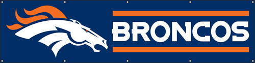 The Party Animal BDB BDB Broncos Giant 8-Foot X 2-Foot Nylon Banner