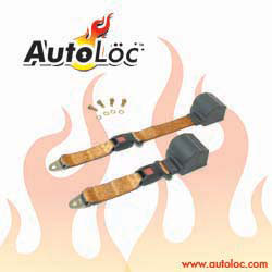 Autoloc Sb2prpe 2 Point Retractable Peach Lap Seat Belt (1 Belt) Picture