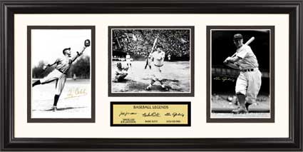 Babe Ruth Baseball - Pro Tour Memorabilia 46K11-BB Shoeless Joe Jackson Babe Ruth And Lou Gehrig - Collage Series