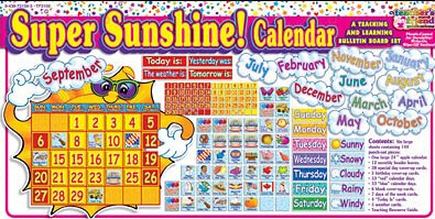 Tf-3105 Super Sunshine Calendar Bulletin Bo-ard