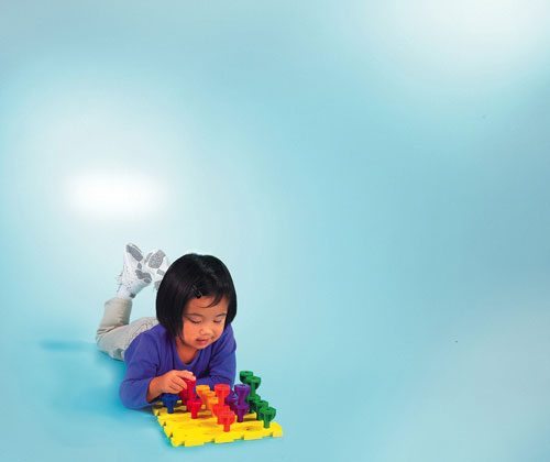 Rainbow Play Sets - LEARNING RESOURCES LER0594 RAINBOW PEG PLAY ACTIVITY SET-GR PREK+