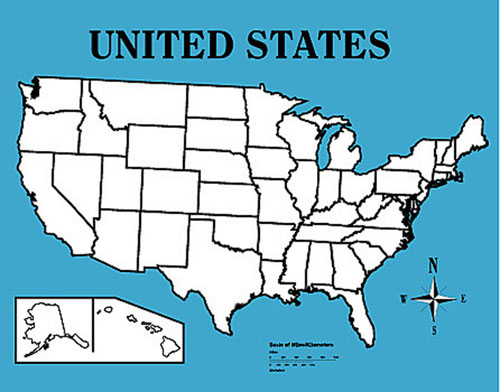 TREND ENTERPRISES T-1087 WIPE-OFF MAP UNITED... by TREND ENTERPRISES INC.