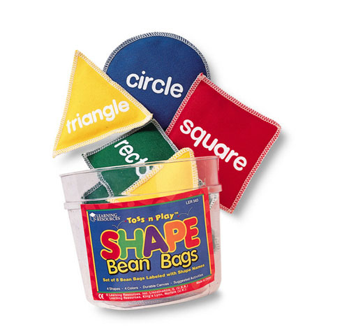 LEARNING RESOURCES LER0543 BEAN BAGS SHAPE8/PK