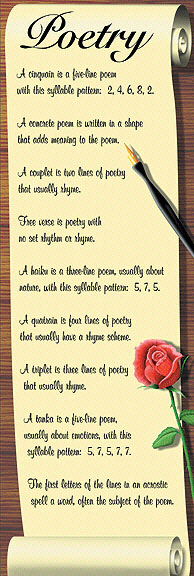 MCDONALD PUBLISHING MC-V1625 POETRY COLOSSAL CONCEPT POSTER