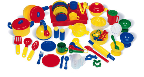 LEARNING RESOURCES LER9157 PRETEND & PLAY KITCHEN SET-70 PIECES