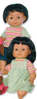 WORLDCLASS LEARNING MTRLS. W-TS5306 THE WORLDS CHILDREN PLAIN BODY ETH-NIC DOLLS HISPANIC GIRL
